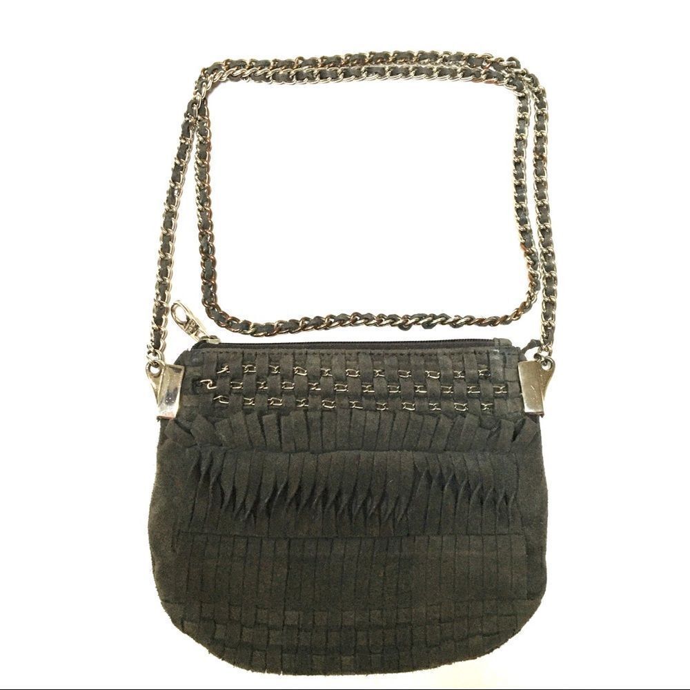 Zaraโsuedeย &โchainโstrapโdetailโCrossbodyโpurseโ